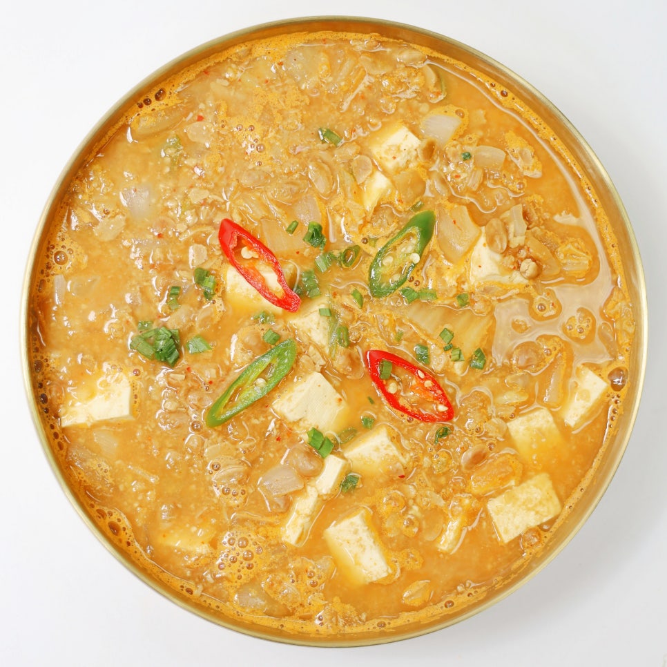 청국장맛있게끓이는법 묵은지 두부 청국장찌개 레시피