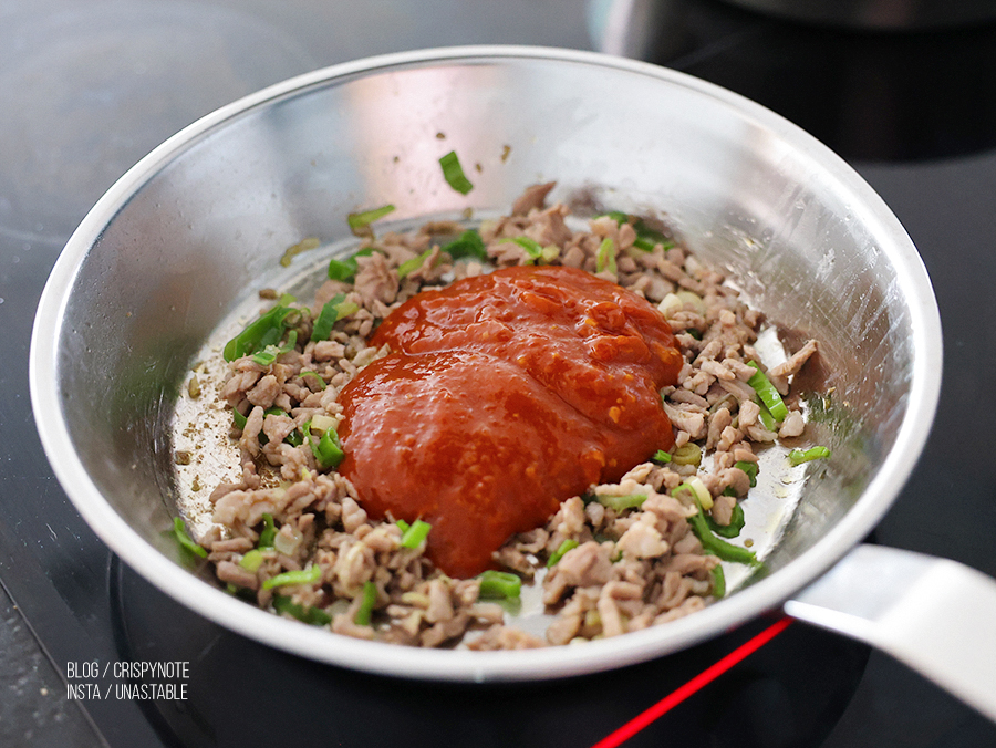 두반장 마파두부덮밥 만들기 5분 완성 한국풍 차오차이 마파두부소스
