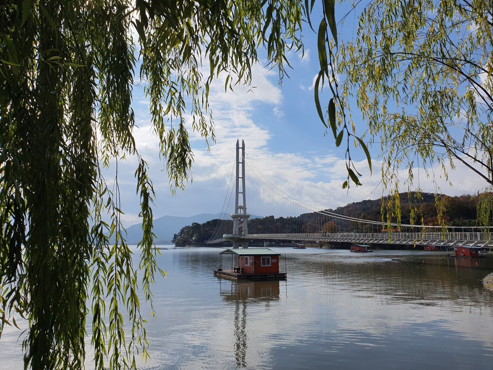 충남 예산 가볼만한곳 예당호 출렁다리 국내최대 저수지 예산여행 음악분수 야경명소