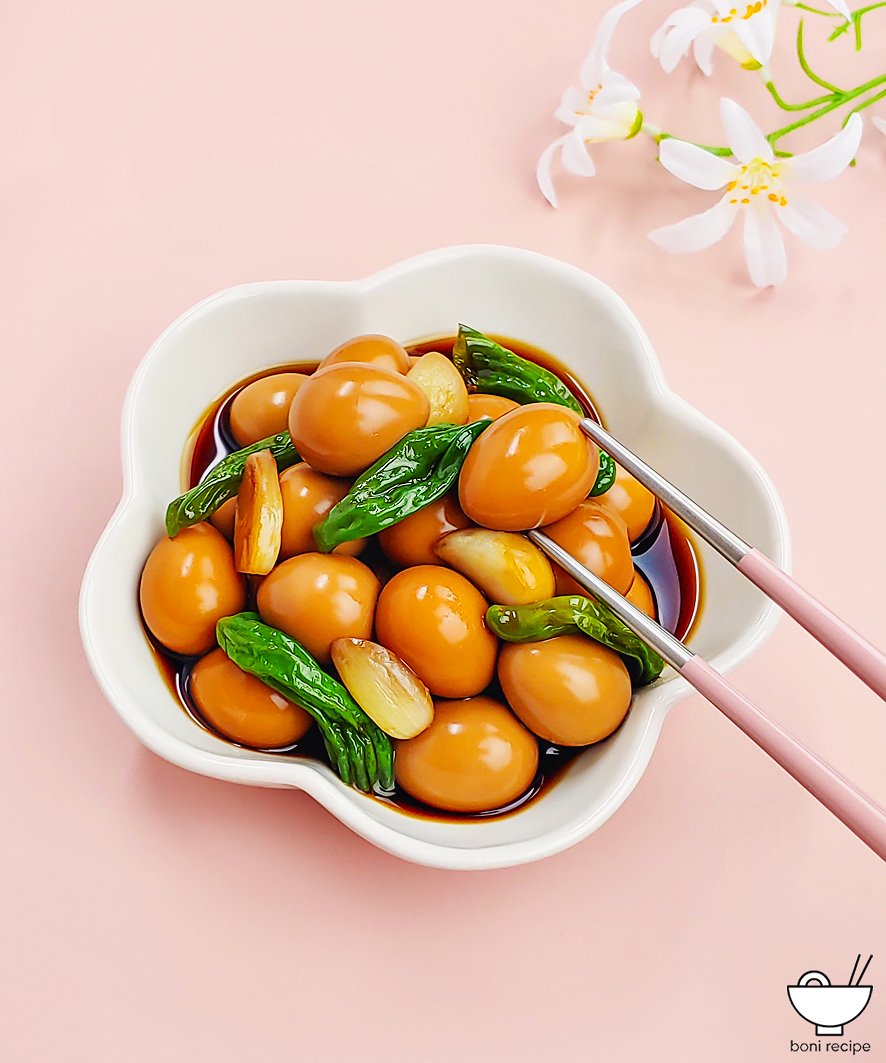 메추리알장조림 레시피 500G 꽈리고추 메추리알조림