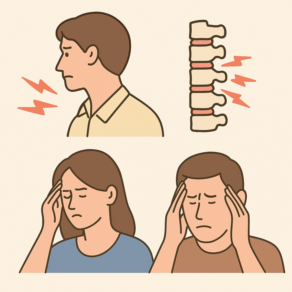 뒷머리 통증 왼쪽 오른쪽 위치별 원인