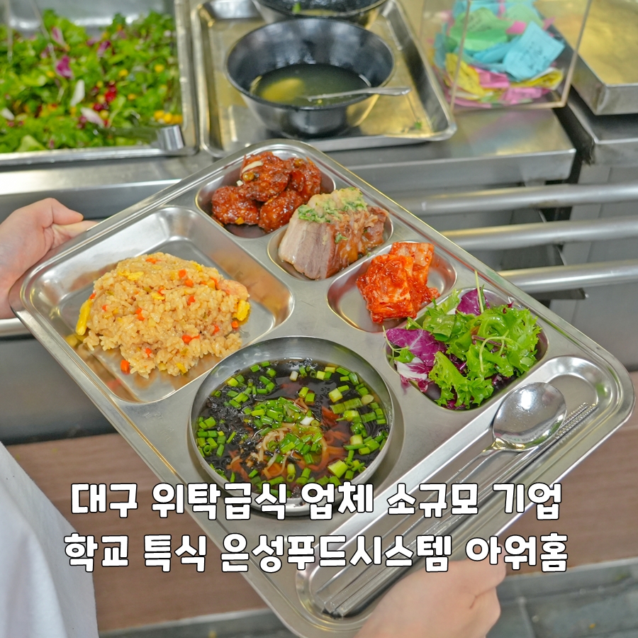 대구 위탁급식 업체 소규모 기업 학교 특식 은성푸드시스템 아워홈