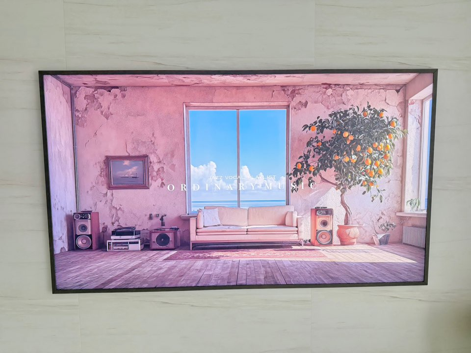 이사 갈 때 가장 예쁜 TV 삼성 더프레임 85인치 8개월 찐사용 후기