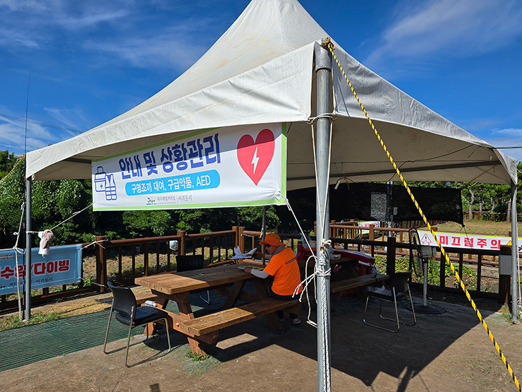 제주 강정천 물놀이 터 여름 시원한 여행지 추천