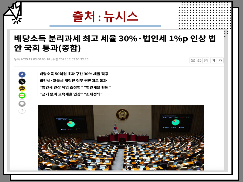 배당소득 분리과세 세율, 최대 30% 확대 정보 및 수혜주 etf 추천 정보