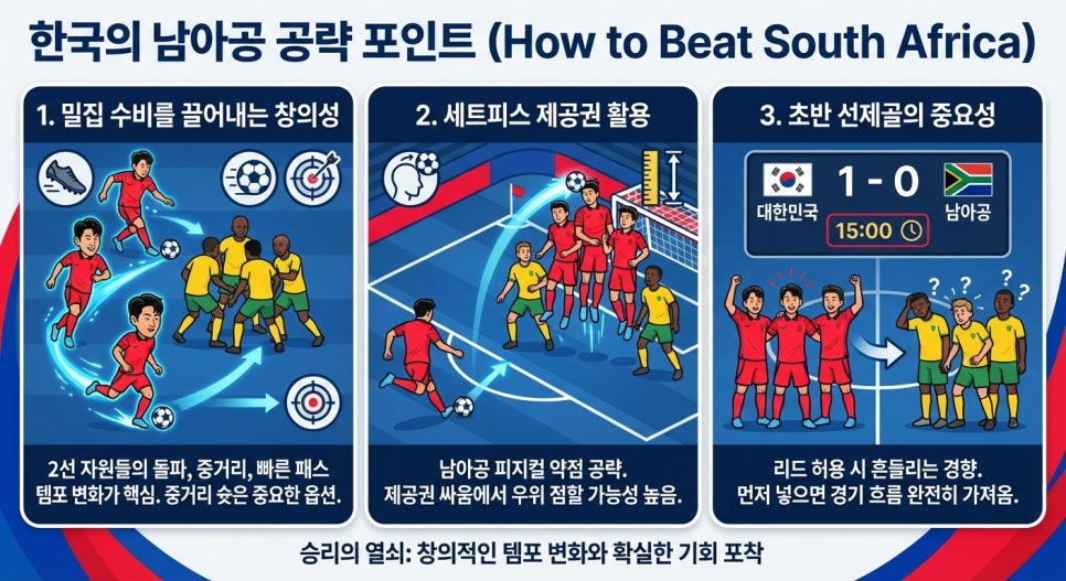 2026 월드컵 A조 최대 복병은 남아공? 한국이 반드시 알아야 할 전력 분석