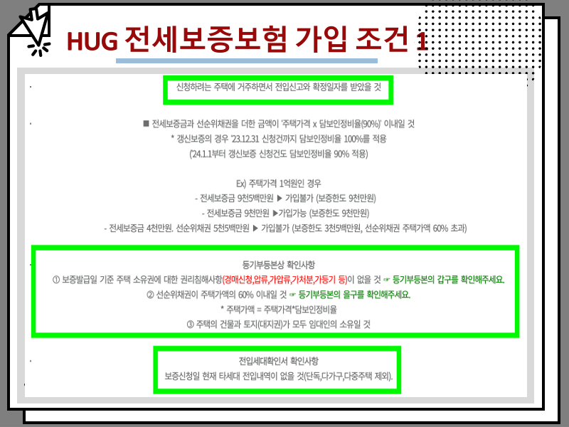 주택 전세보증보험 가입 조건 및 가능 기간, HF HUG 비교