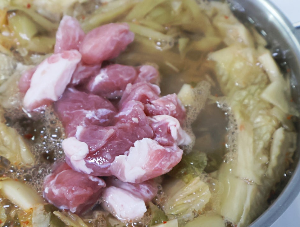 묵은지 청국장 레시피 끓이기 청국장맛있게끓이는법