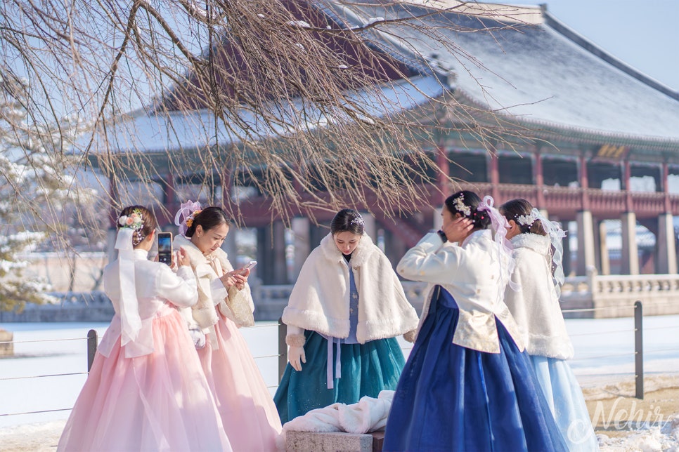 2월 서울 가볼만한곳 경복궁 주차장 향원정 설경