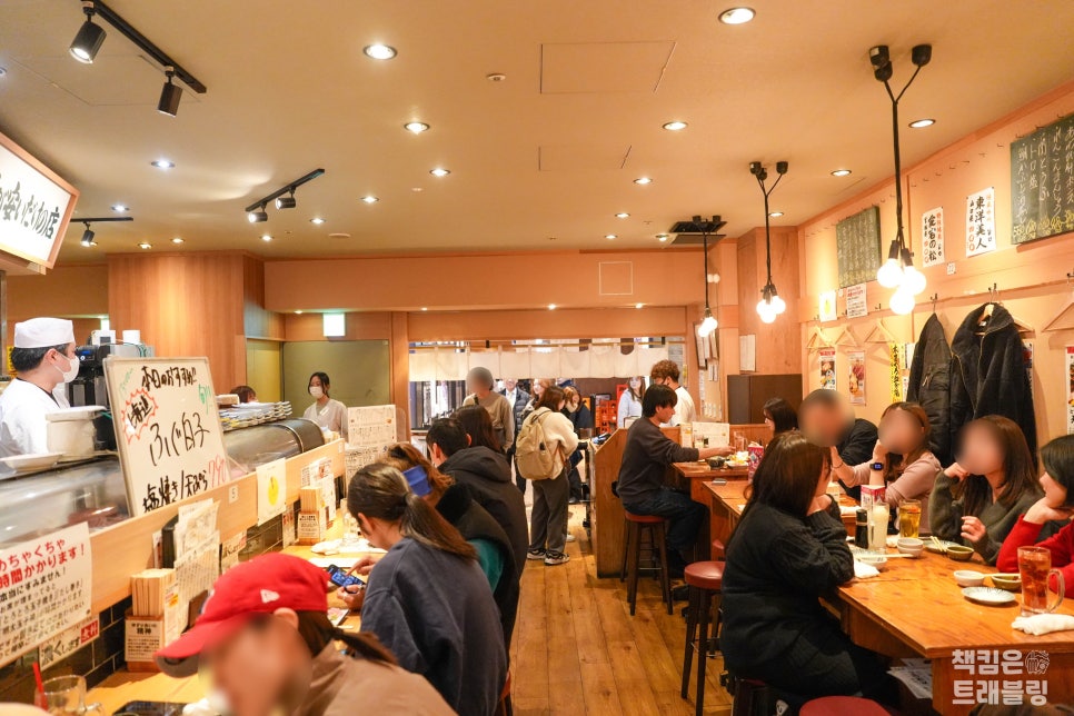 오사카 우메다 맛집 루쿠아 사카나야 스탠드 후지코 생선회