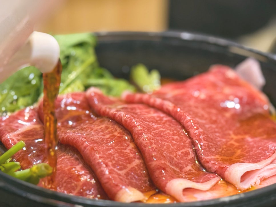 오사카 도톤보리 맛집 다이마루백화점 스키야키 현지인 추천
